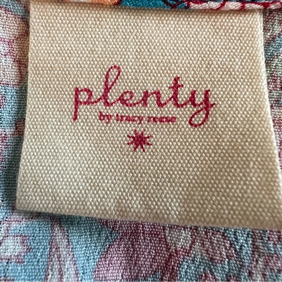 Anthropologie Floral Print Sleeveless Mini Dress Ruffle Trim V Neck Casual SZ M - Picture 8 of 9